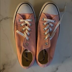 Converse pink Canvas Sneakers size ladies 9